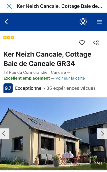 Ker Neizh Cancale : Votre cottage à 300m du GR34 entre Mer & Terre